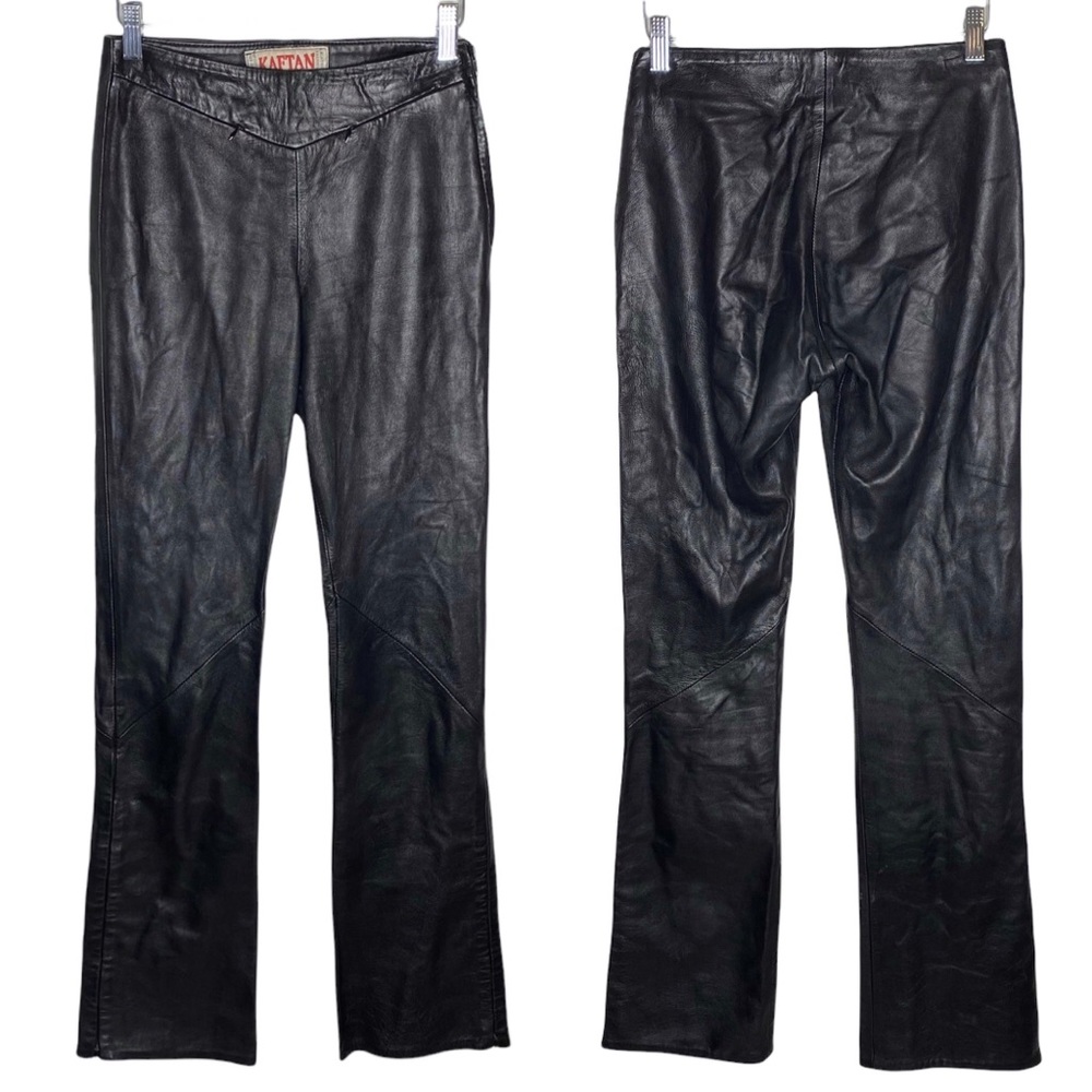 Kaftan Black Leather Pants